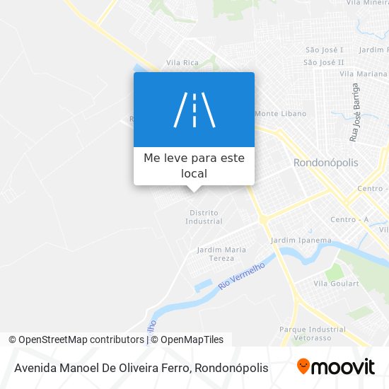Avenida Manoel De Oliveira Ferro mapa