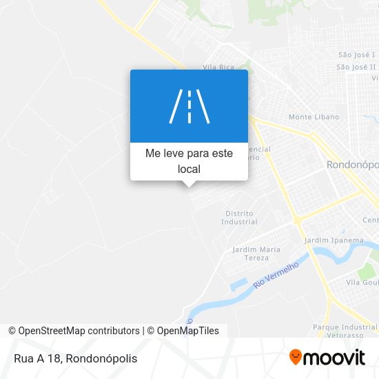 Rua A 18 mapa