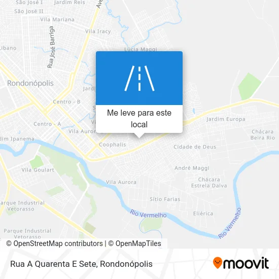 Rua A Quarenta E Sete mapa