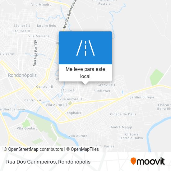 Rua Dos Garimpeiros mapa