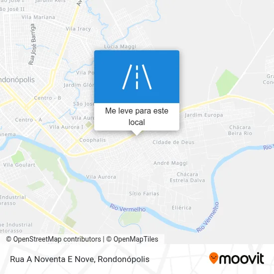 Rua A Noventa E Nove mapa
