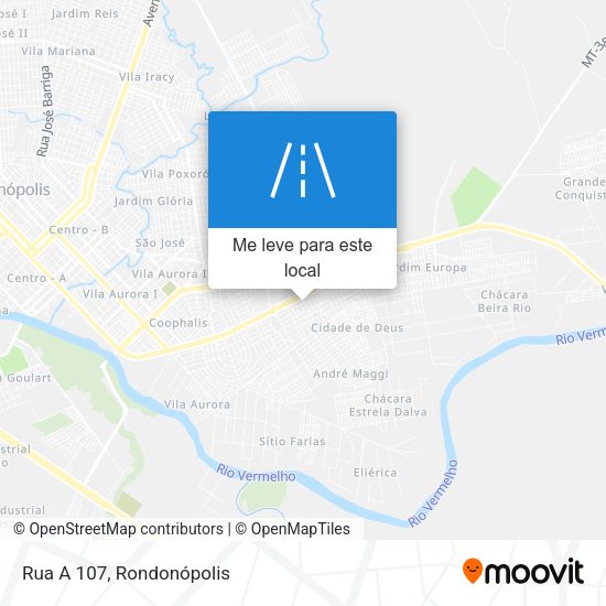 Rua A 107 mapa