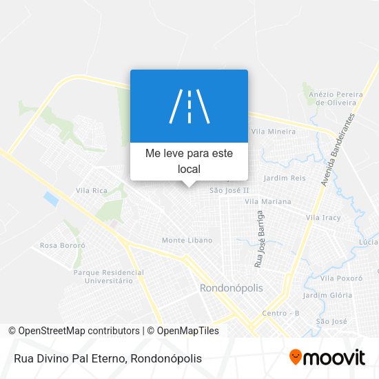 Rua Divino Pal Eterno mapa