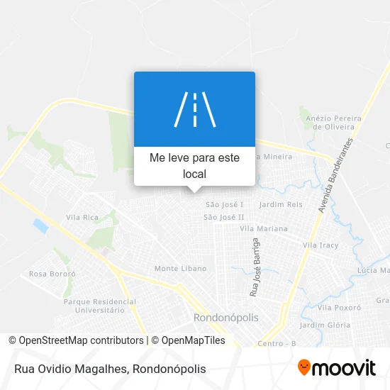 Rua Ovidio Magalhes mapa