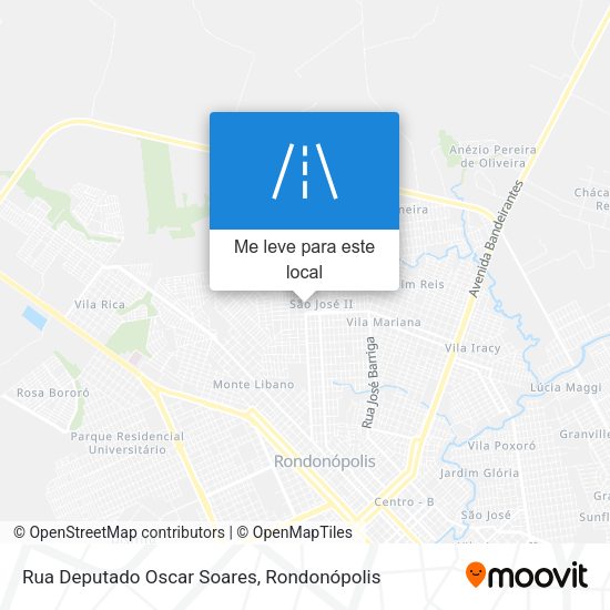 Rua Deputado Oscar Soares mapa
