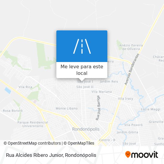 Rua Alcides Ribero Junior mapa