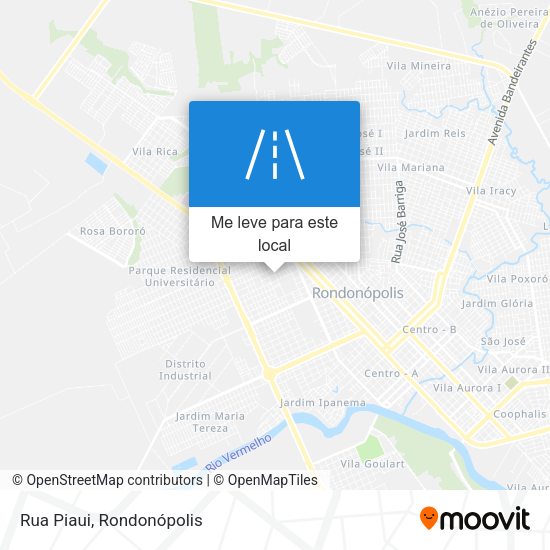 Rua Piaui mapa
