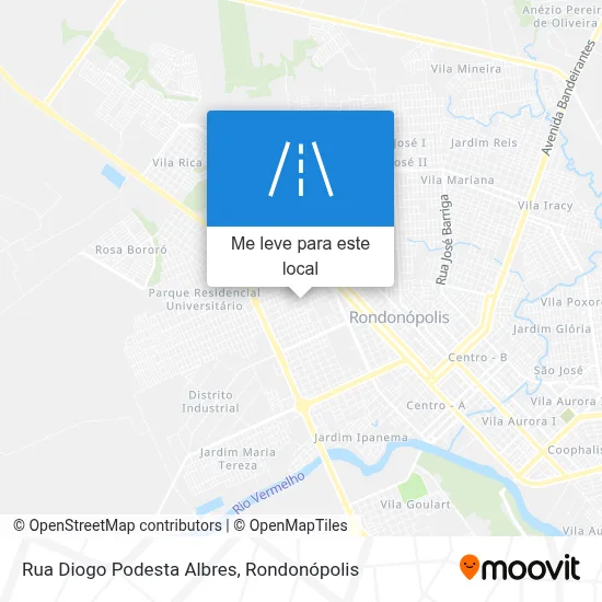 Rua Diogo Podesta Albres mapa