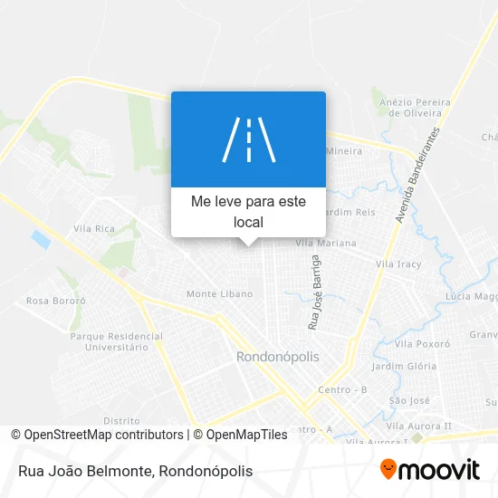 Rua João Belmonte mapa