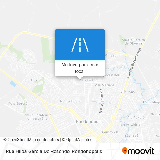 Rua Hilda Garcia De Resende mapa