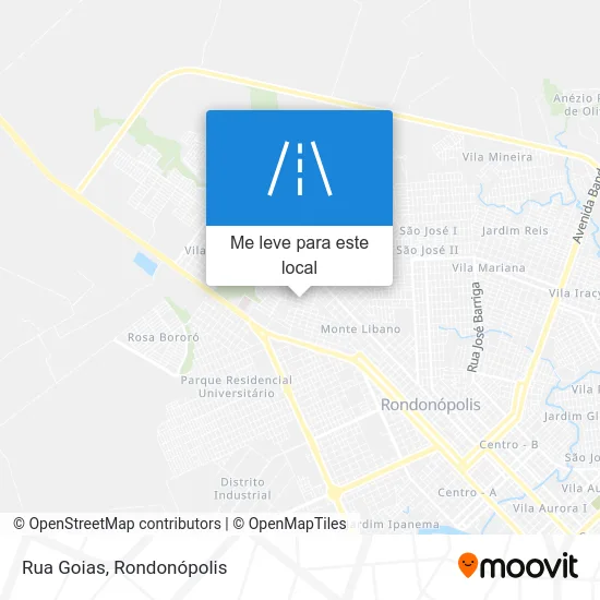 Rua Goias mapa