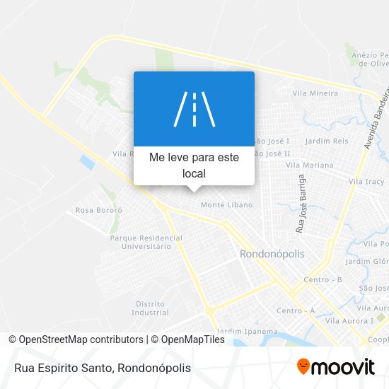 Rua Espirito Santo mapa