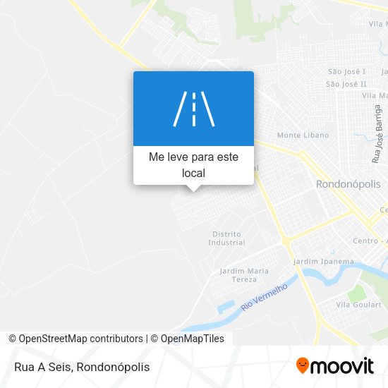 Rua A Seis mapa