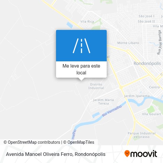 Avenida Manoel Oliveira Ferro mapa