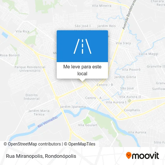 Rua Miranopolis mapa