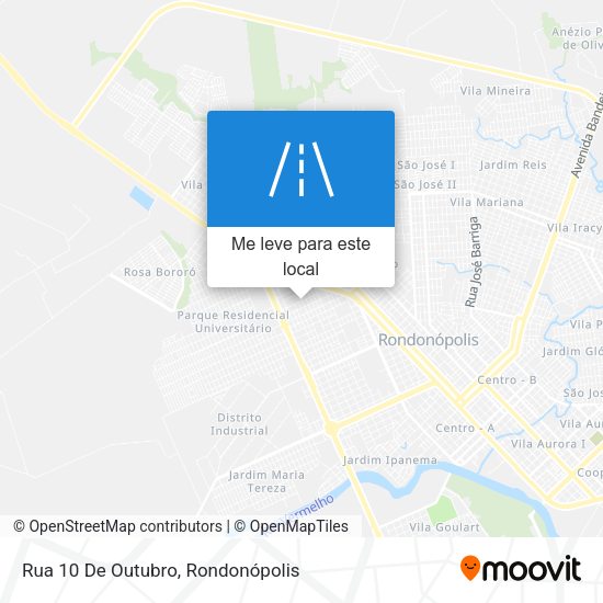 Rua 10 De Outubro mapa