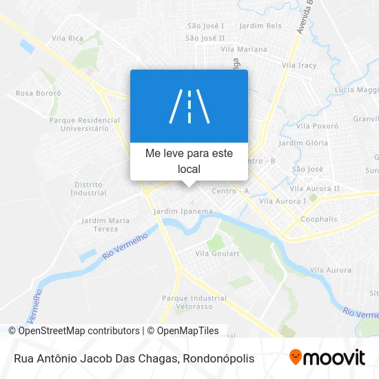 Rua Antônio Jacob Das Chagas mapa