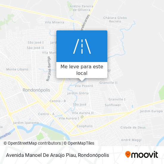 Avenida Manoel De Araújo Piau mapa