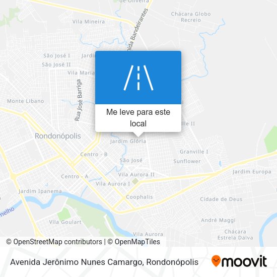 Avenida Jerônimo Nunes Camargo mapa