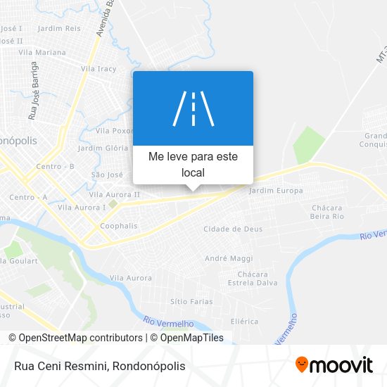 Rua Ceni Resmini mapa