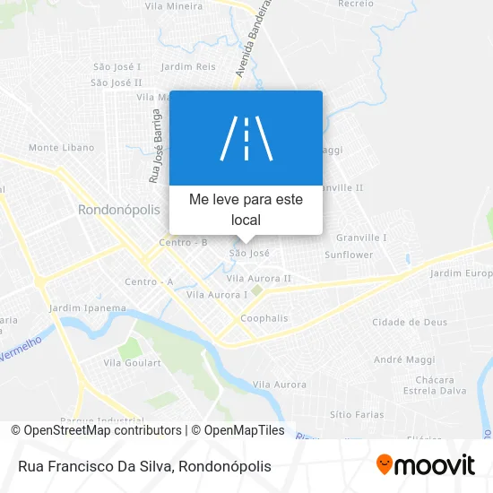 Rua Francisco Da Silva mapa