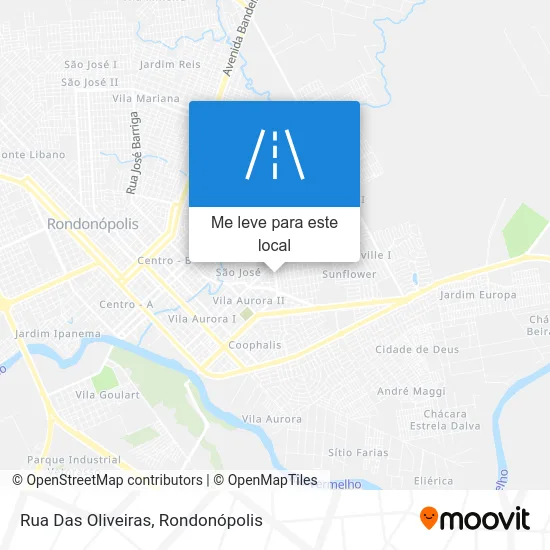 Rua Das Oliveiras mapa