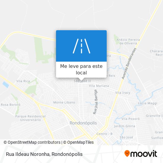 Rua Ildeau Noronha mapa