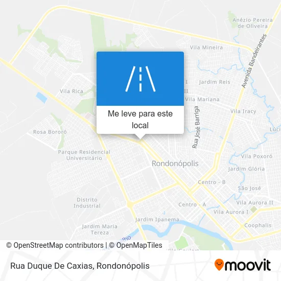 Rua Duque De Caxias mapa