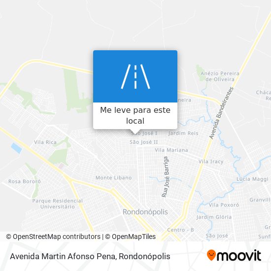 Avenida Martin Afonso Pena mapa