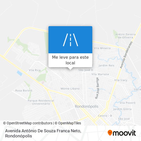 Avenida Antônio De Souza Franca Neto mapa