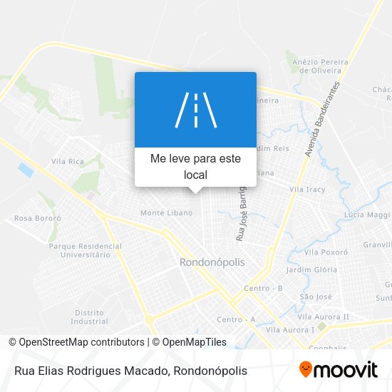 Rua Elias Rodrigues Macado mapa