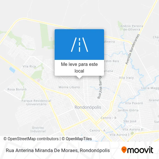 Rua Anterina Miranda De Moraes mapa