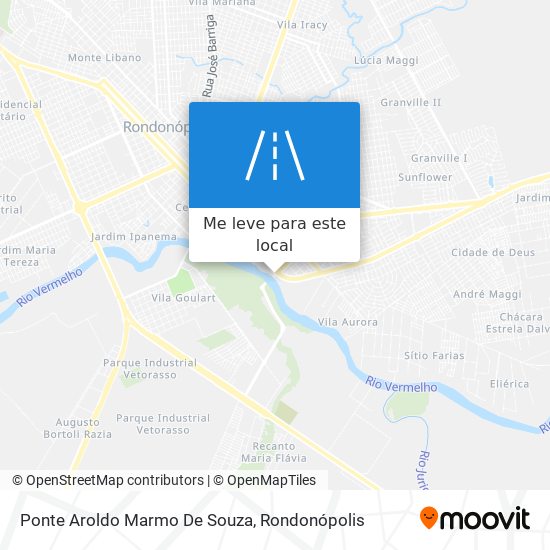 Ponte Aroldo Marmo De Souza mapa