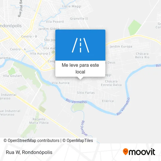 Rua W mapa