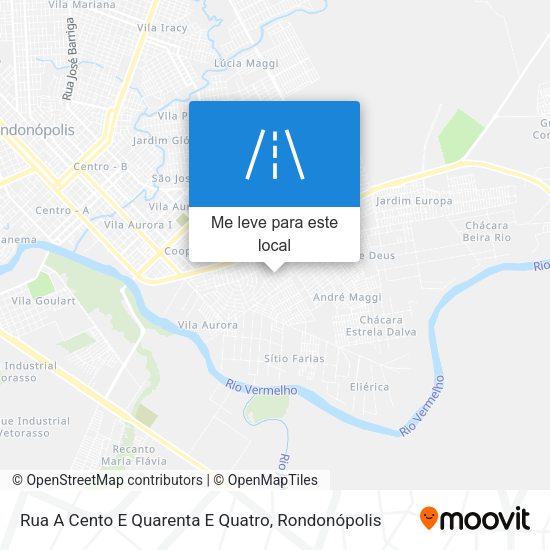 Rua A Cento E Quarenta E Quatro mapa
