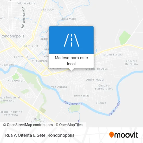 Rua A Oitenta E Sete mapa