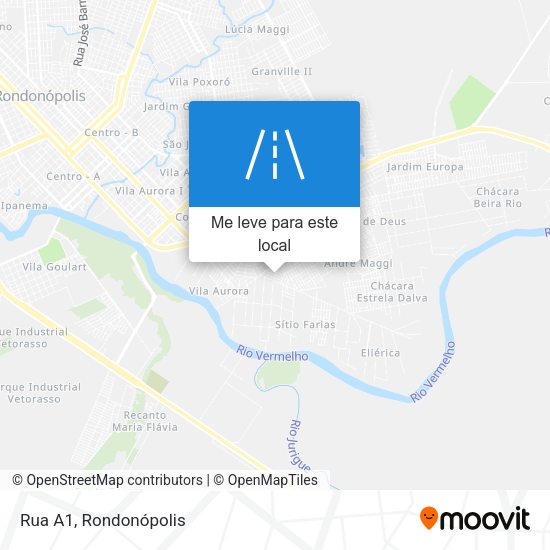 Rua A1 mapa