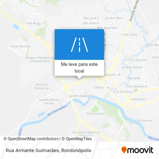 Rua Armante Guimarães mapa