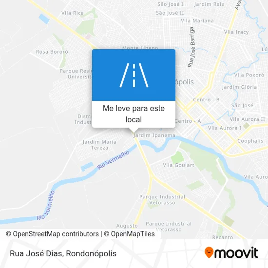 Rua José Dias mapa