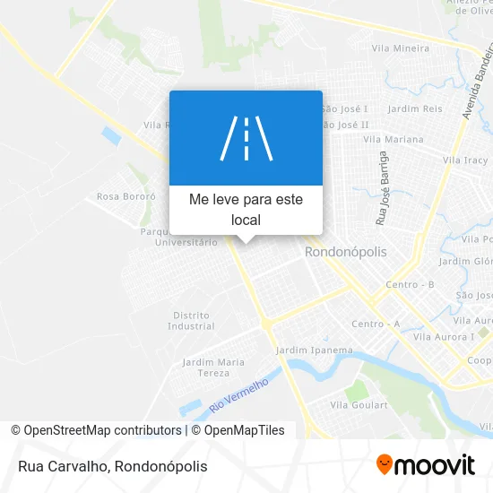 Rua Carvalho mapa