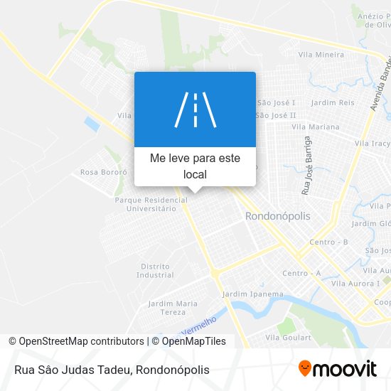 Rua Sâo Judas Tadeu mapa