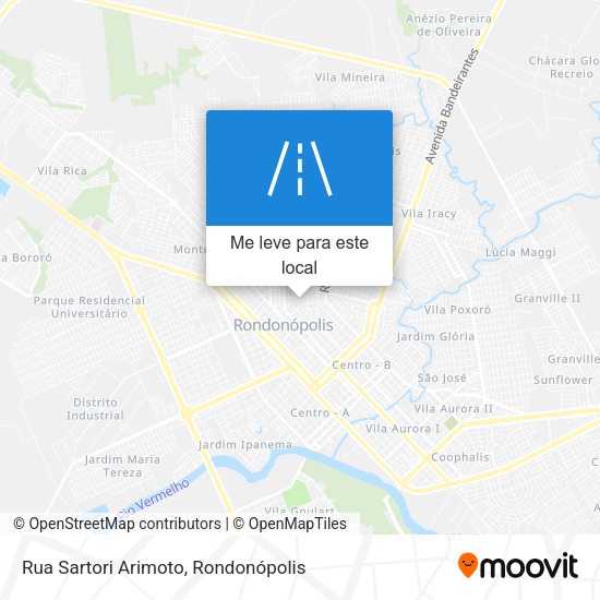 Rua Sartori Arimoto mapa