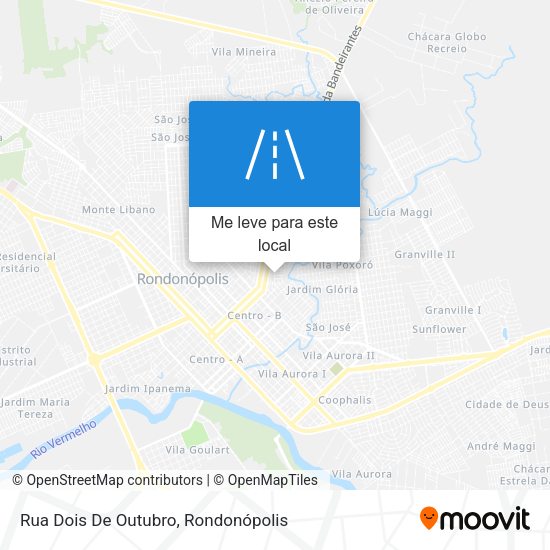 Rua Dois De Outubro mapa