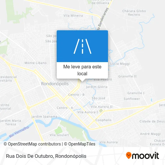Rua Dois De Outubro mapa