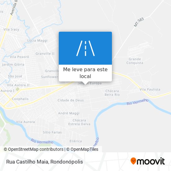Rua Castilho Maia mapa