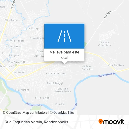 Rua Fagundes Varela mapa