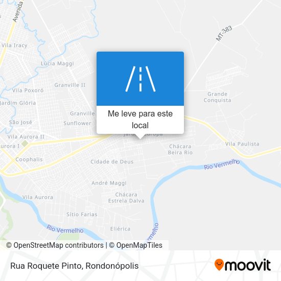 Rua Roquete Pinto mapa