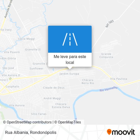 Rua Albania mapa