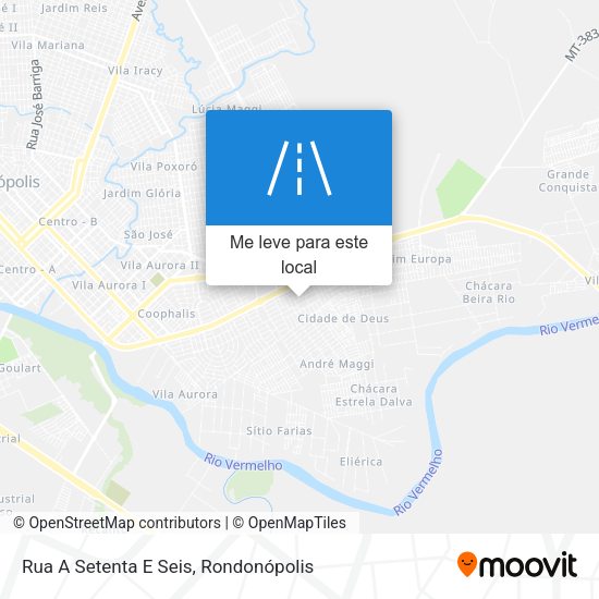 Rua A Setenta E Seis mapa