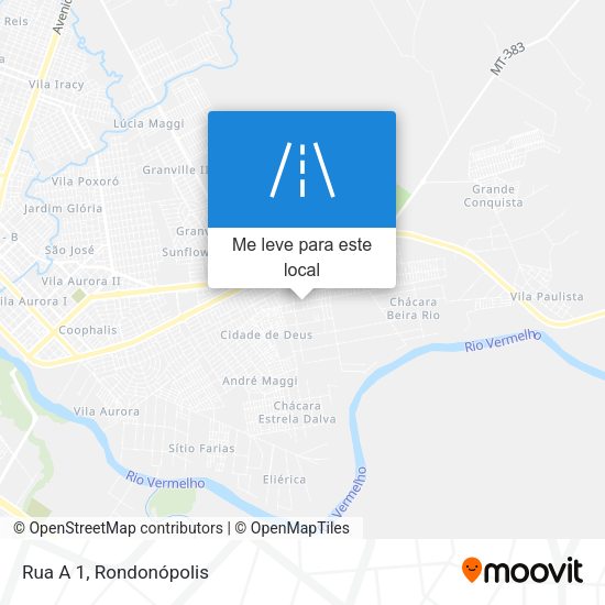 Rua A 1 mapa